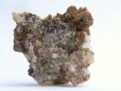 Creedit, fluorit - Dachang Mine, Guangxi, Čína
